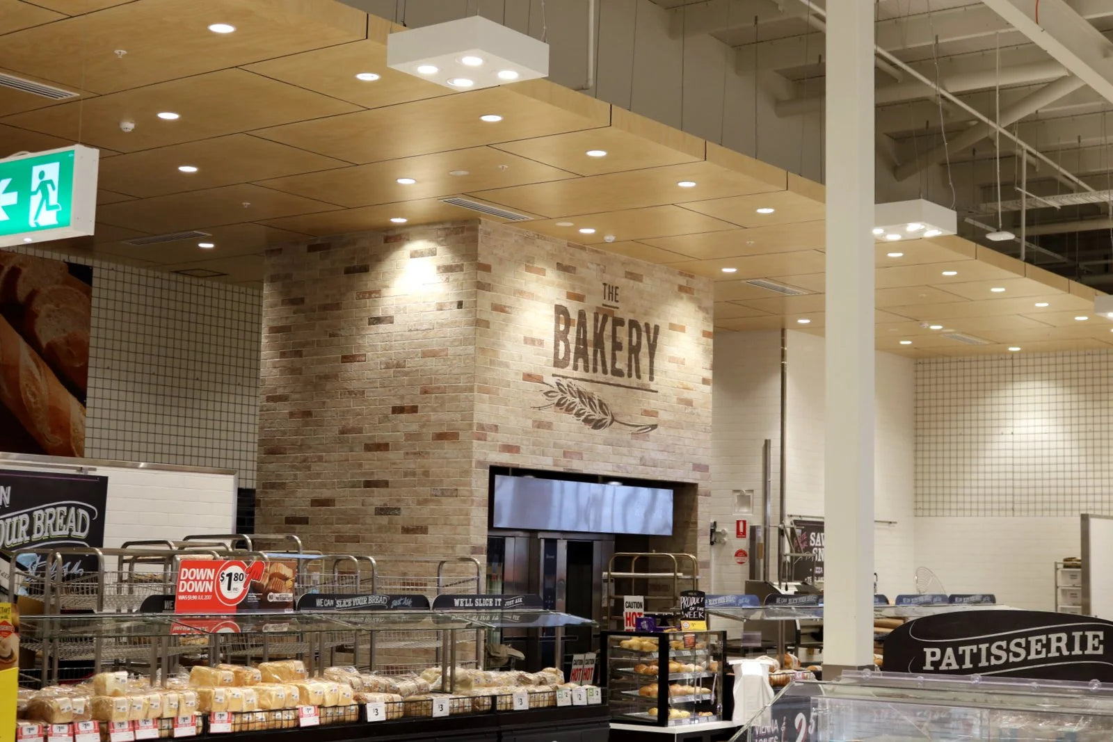 Austral AB22 hoop pine plywood used in Coles commercial fit-out