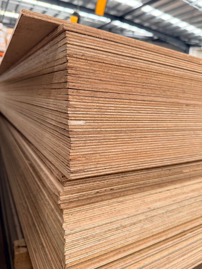 Marine Plywood sheets stacked ontop of each other