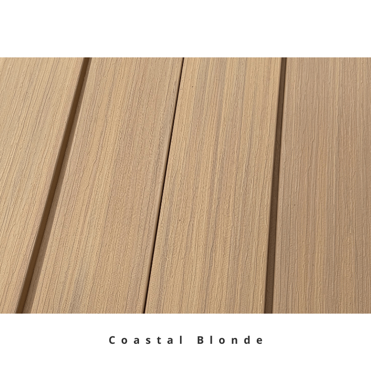 Clip & Go composite decking Coastal Blonde colour