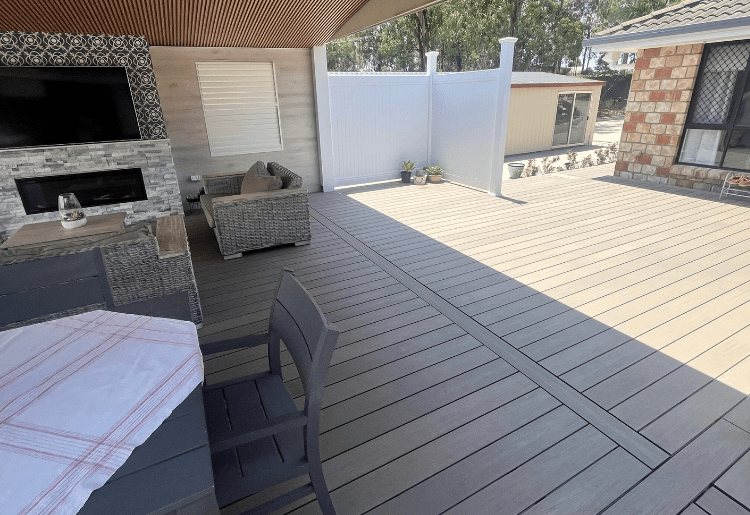 Clip & Go composite deck installed