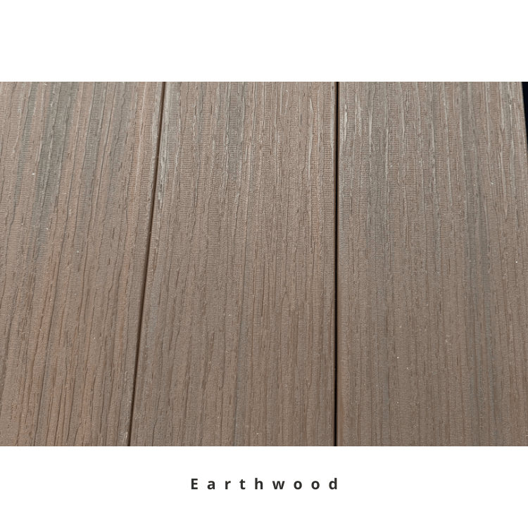 Clip & Go single-sided composite decking Earthwood