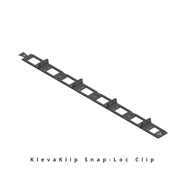KlevaKlip Snap-Loc clip fixed to joist