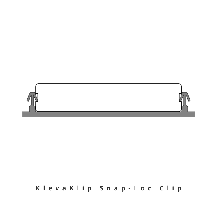 KlevaKlip Snap-Loc clip with decking board
