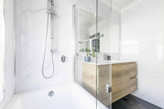 Mr Wet Wall Wet Area Panels - White Carrara Marble Gloss