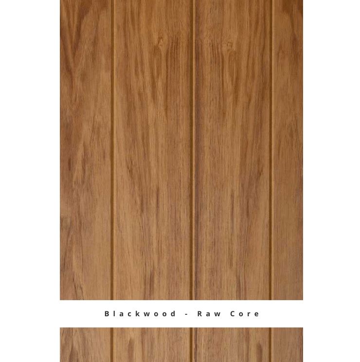 Touchwood Blackwood veneer panel with raw (natural) MDF core