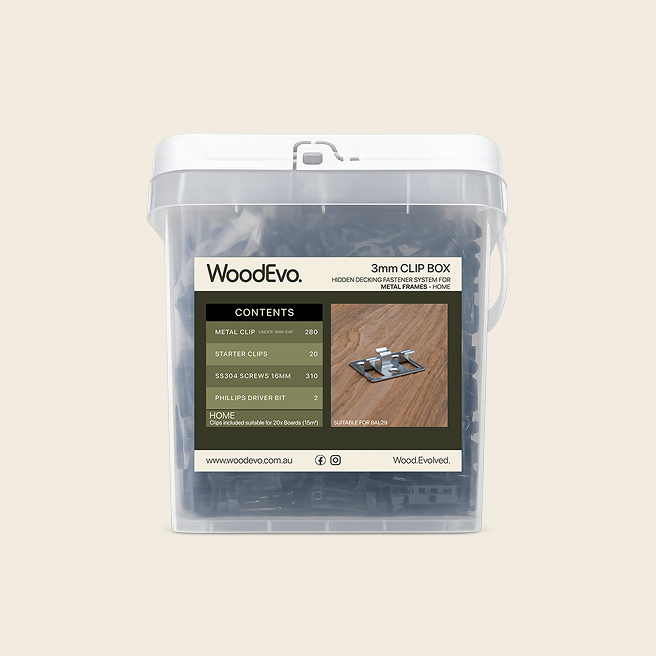 WoodEvo 3mm clip box for metal frames