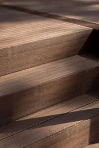 WoodEvo HOME composite decking steps close-up