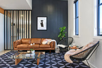 easyGROOVE Random panels installed for a modern living room feature wall
