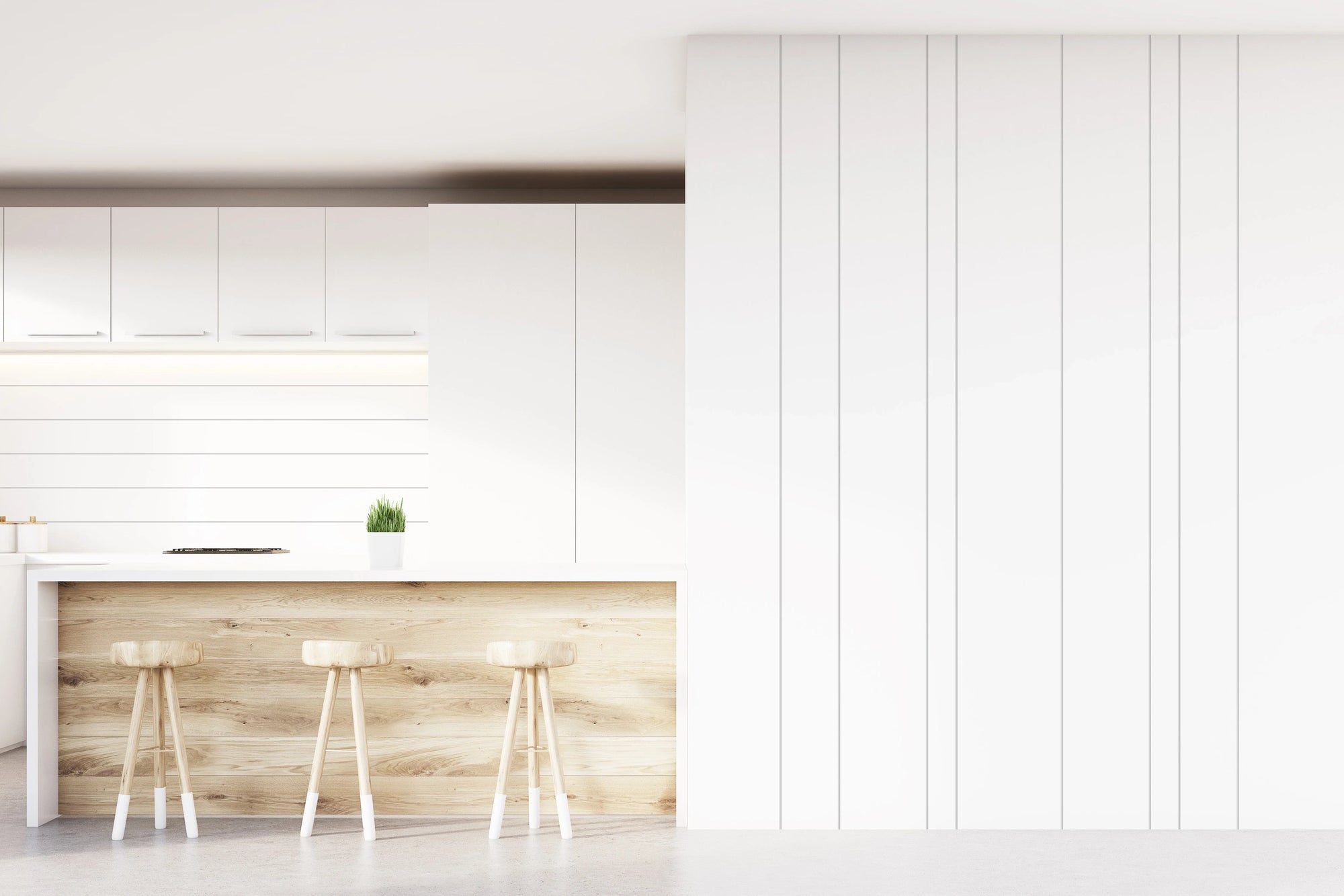 easyGROOVE Random panels installed vertically and horizontally on an interior wall