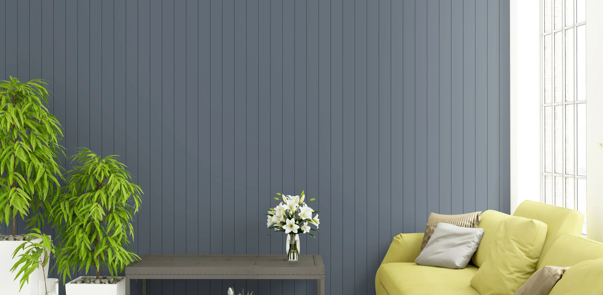 easyVJ 100mm panel used as a bedroomor living room feature wall