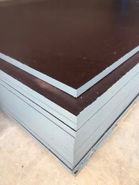 Close-up of Formply's smooth resin-coated formwork face
